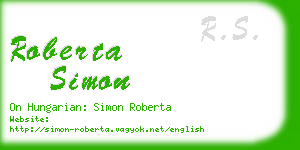 roberta simon business card